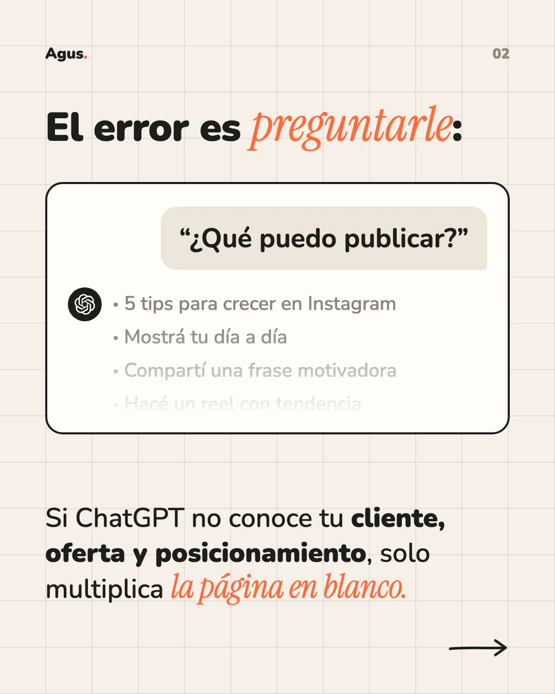 Un mes de contenido en una tarde. — placa 2 de 4