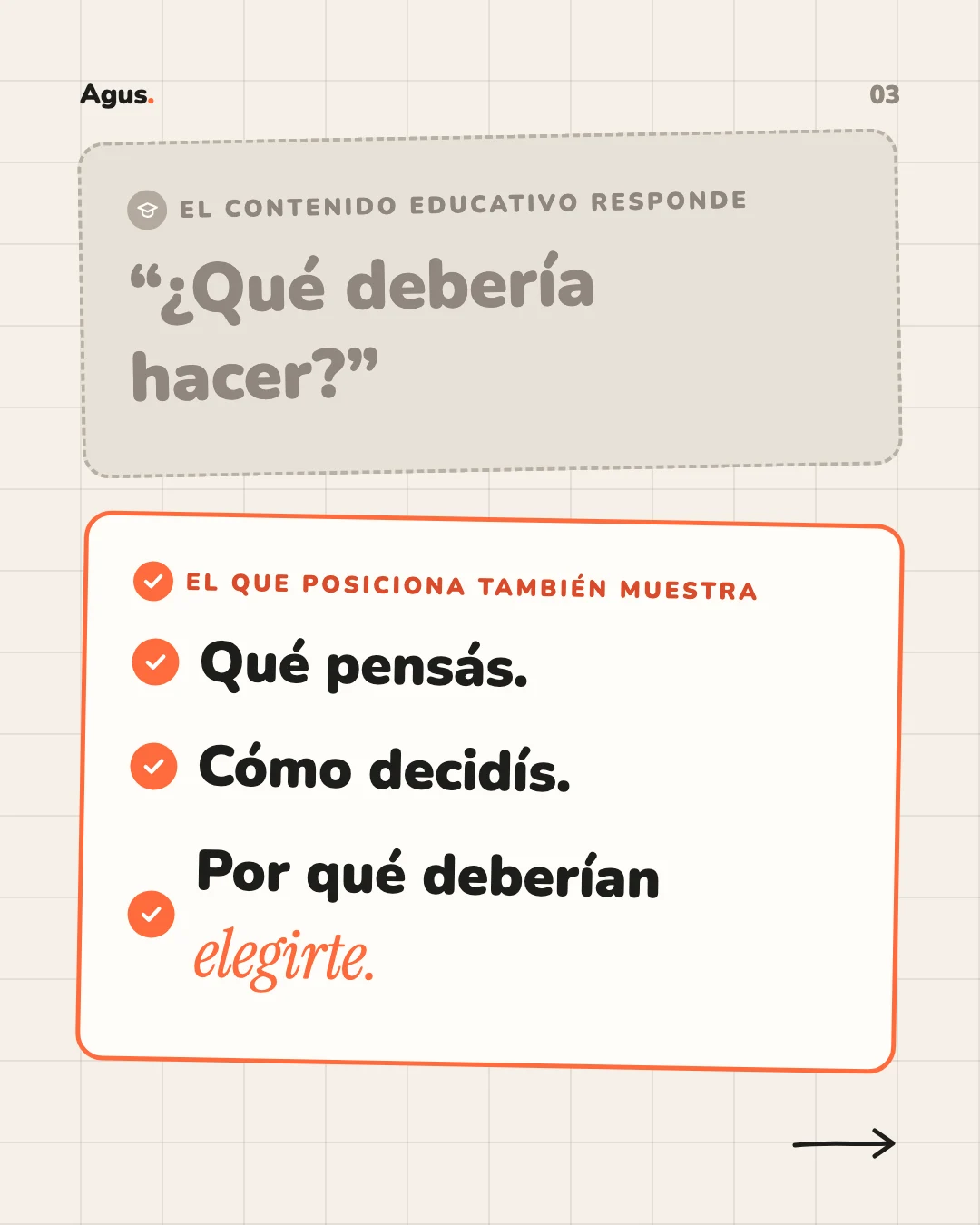 Tu contenido educa, pero no te diferencia. — placa 3 de 9